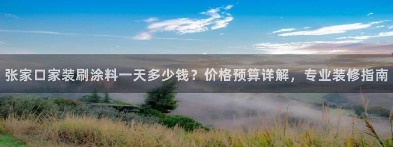 下载和记app：张家口家装刷涂料一天多少钱？价格预算详解，专业装修指南