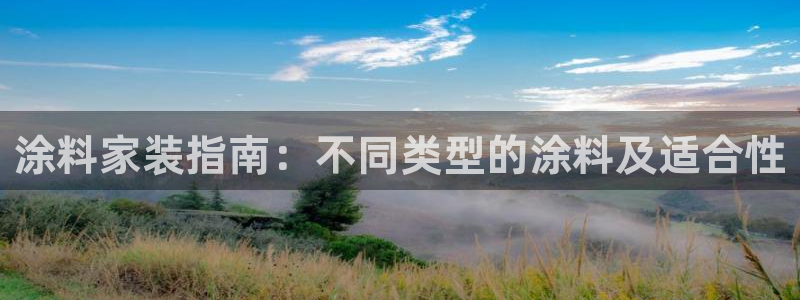 和记ag网页版：涂料家装指南：不同类型的涂料及适合性