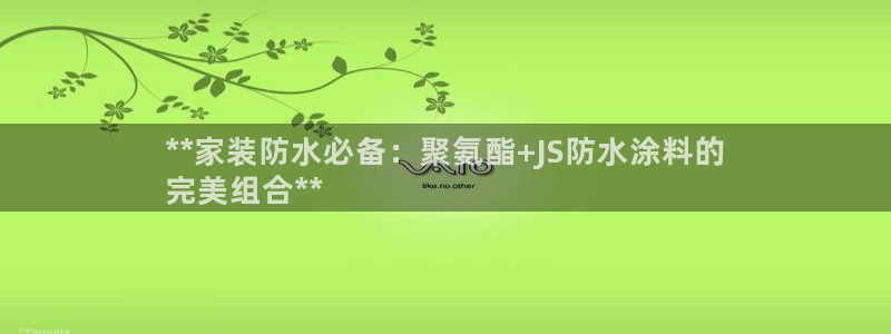 和记hj：**家装防水必备：聚氨酯+JS防水涂料的
完美组合**