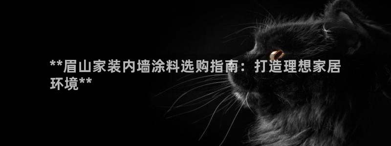 和记 首页：**眉山家装内墙涂料选购指南：打造理想家居
环境**