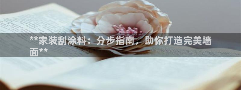 和记 中国首页：**家装刮涂料：分步指南，助你打造完美墙
面**